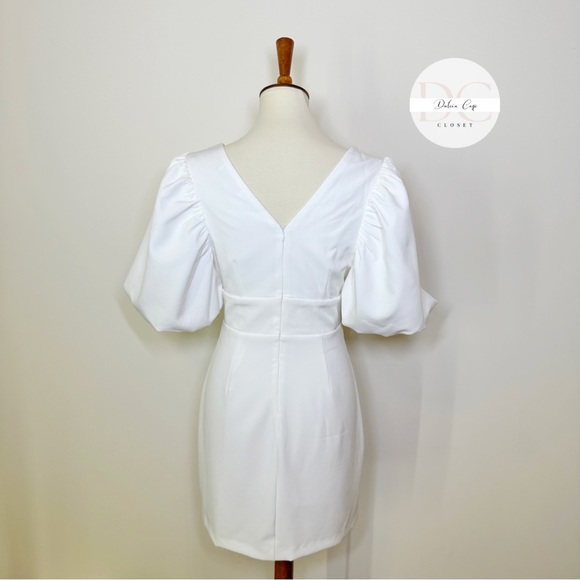 Endless Rose Puff Sleeve Cut Out Mini Dress Size Small - Picture 9 of 13